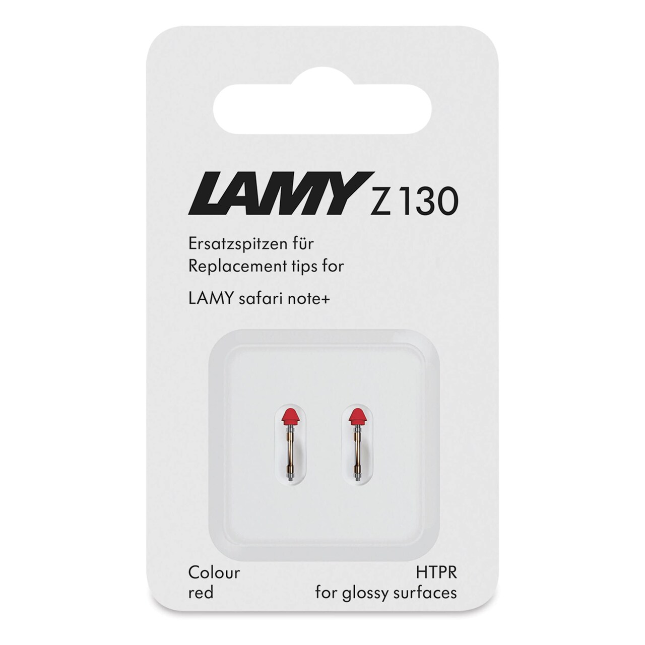 Lamy Safari Note+ Stylus Pen Replacement Tips - Red, Medium, Pkg of 2